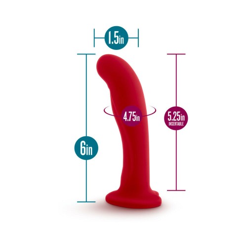 Dildo Curvado Jezebel 6 in. de Silicona Temptasia