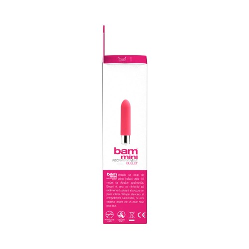 VeDO Bam Mini Rechargeable Bullet Vibe Foxy Pink