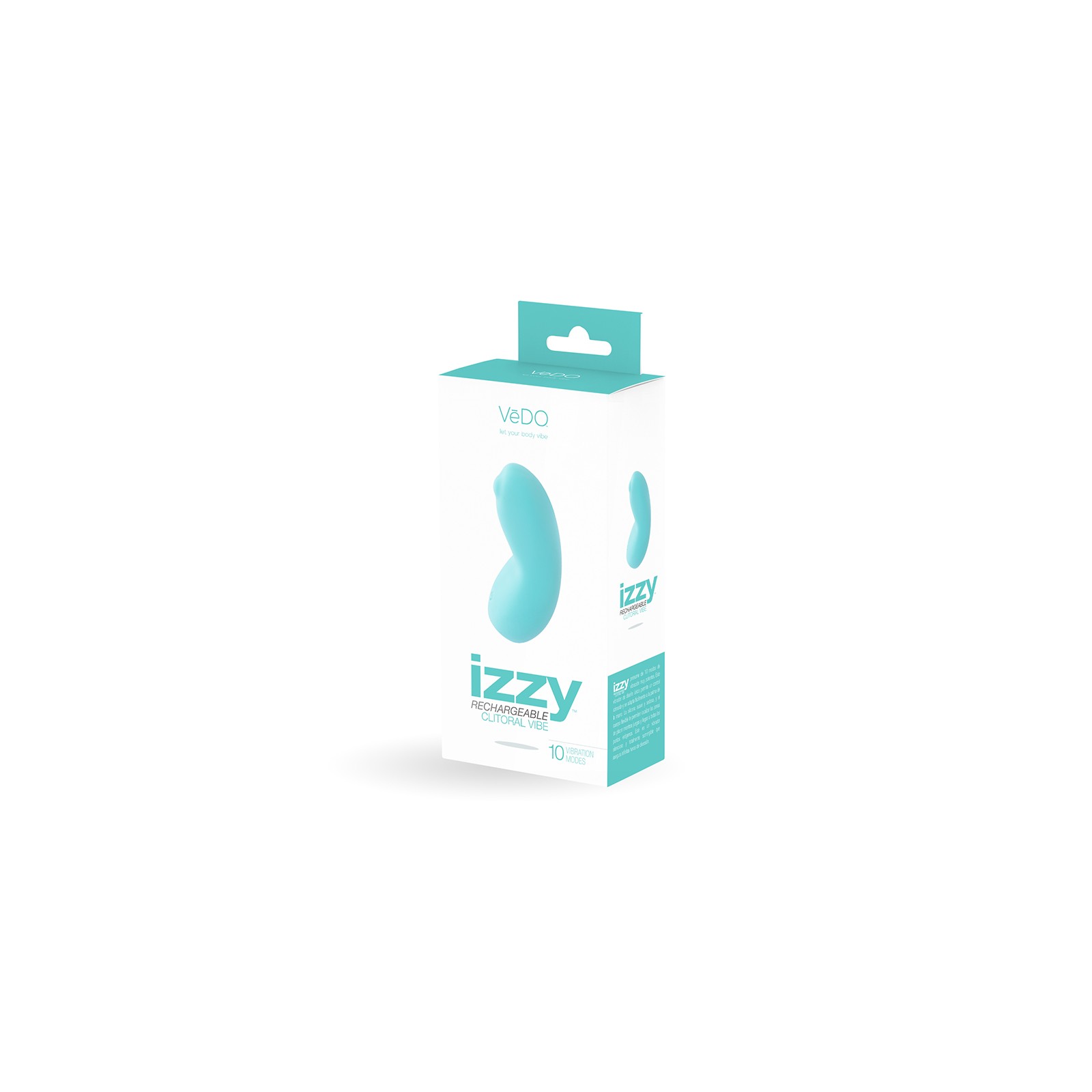 VeDO Izzy Rechargeable Clitoral Vibe - Tease Me Turquoise