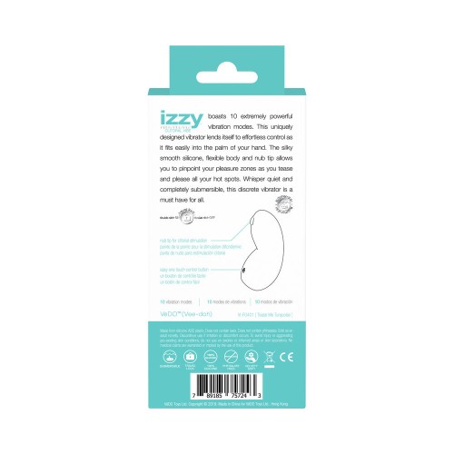 VeDO Izzy Rechargeable Clitoral Vibe - Tease Me Turquoise