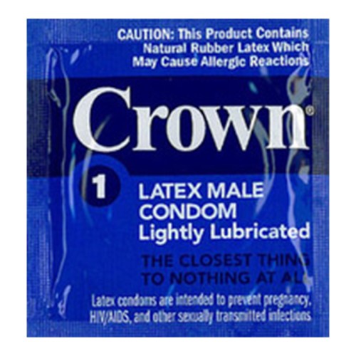 Condones Lubricados Crown para Placer Seguro