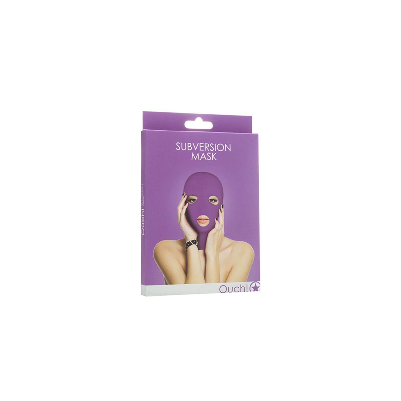 Ouch! Subversion Mask Purple - Comfortable bondage mask