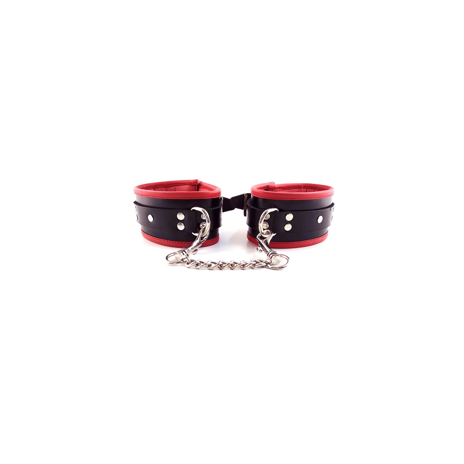 Rouge Padded Ankle Cuff Black and Red