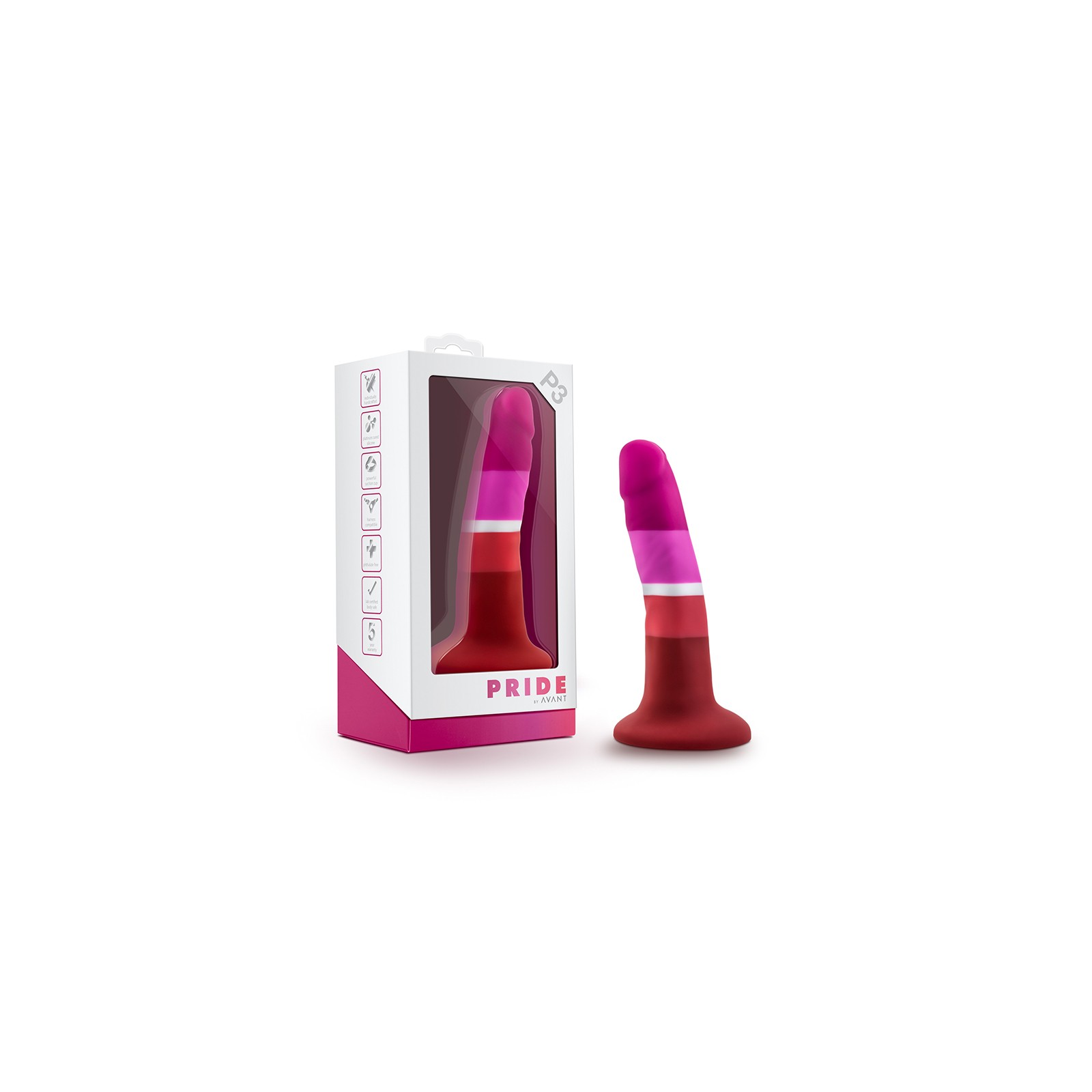 Avant Pride P3 Beauty 5.5 in. Silicone Dildo