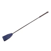 Rouge Blue Leather Riding Crop