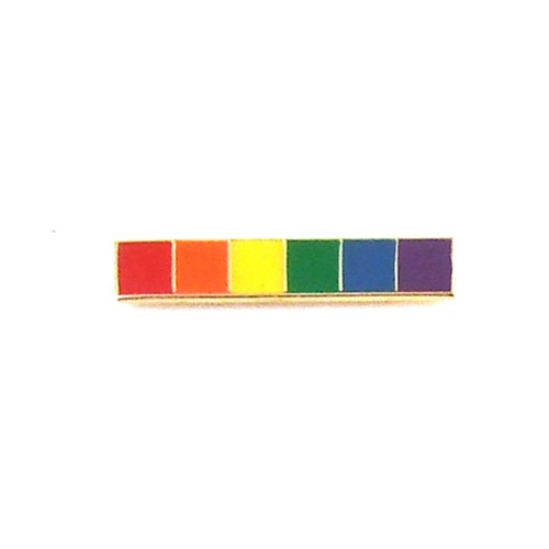 Pin de Solapa Gaysentials Rainbow Bar para Orgullo