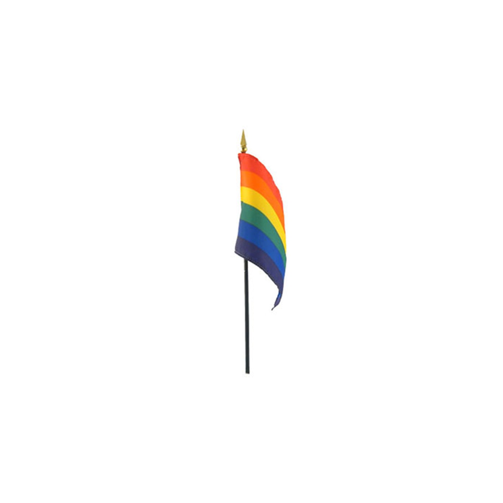 Gaysentials Rainbow Stick Flag - 4x6