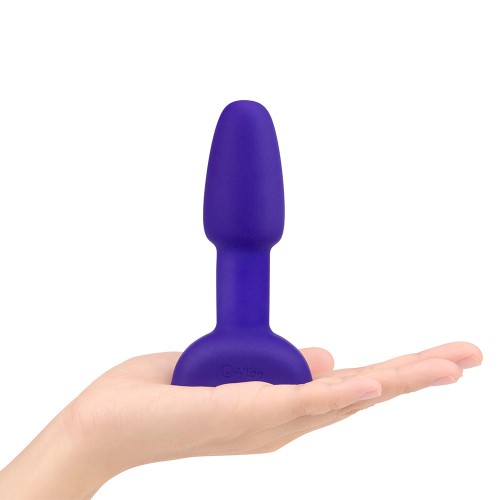 b-Vibe Rimming Petite Rotating and Vibrating Remote Control Plug Purple