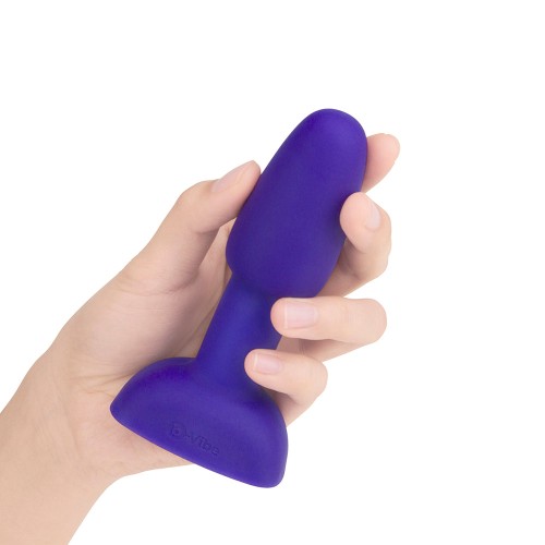 b-Vibe Rimming Petite Rotating and Vibrating Remote Control Plug Purple