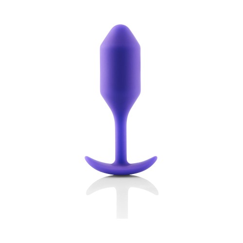 b-Vibe Plug Anal de Silicona Ponderado Snug Plug 2 Púrpura