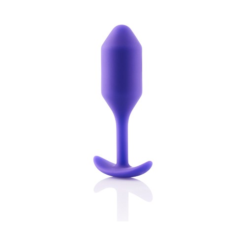 b-Vibe Plug Anal de Silicona Ponderado Snug Plug 2 Púrpura