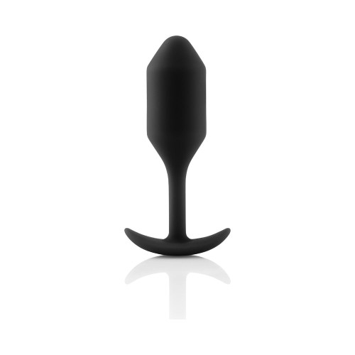 b-Vibe Snug Plug 2 Weighted Silicone Anal Plug - Elegant Pleasure