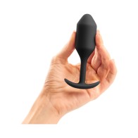 b-Vibe Snug Plug 2 Weighted Silicone Anal Plug - Elegant Pleasure