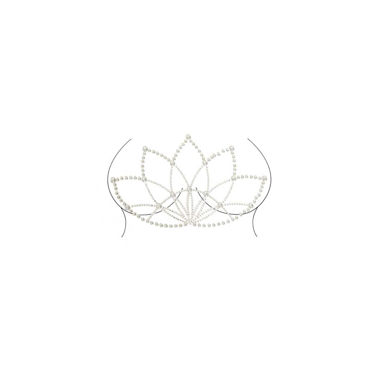 Lotus Adhesive Body Jewels Sticker Set