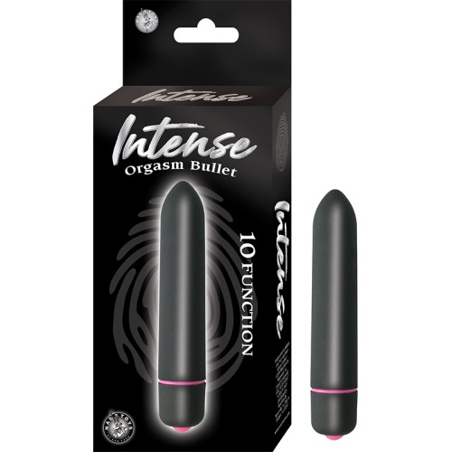 Intense Orgasm Bullet 10 Functions Waterproof Black