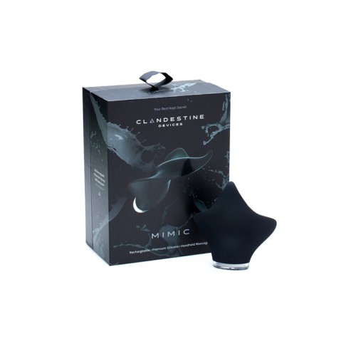 Mimic Black Discreet Silicone Vibrator