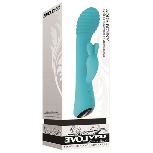 Evolved Aqua Bunny Vibrador Recargable para Todo Placer