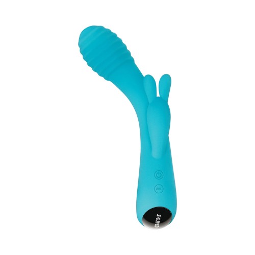 Evolved Aqua Bunny Rechargeable Vibrator for All Pleasure