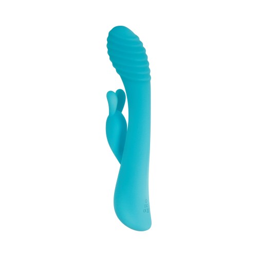 Evolved Aqua Bunny Rechargeable Vibrator for All Pleasure