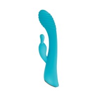 Evolved Aqua Bunny Rechargeable Vibrator for All Pleasure