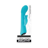 Evolved Aqua Bunny Rechargeable Vibrator for All Pleasure