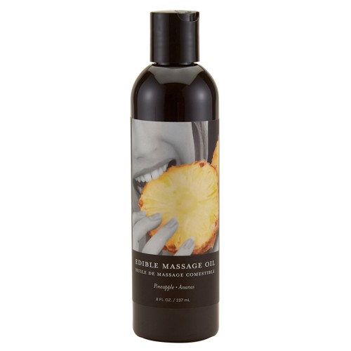 Aceite de Masaje Comestible Earthly Body Piña 8oz