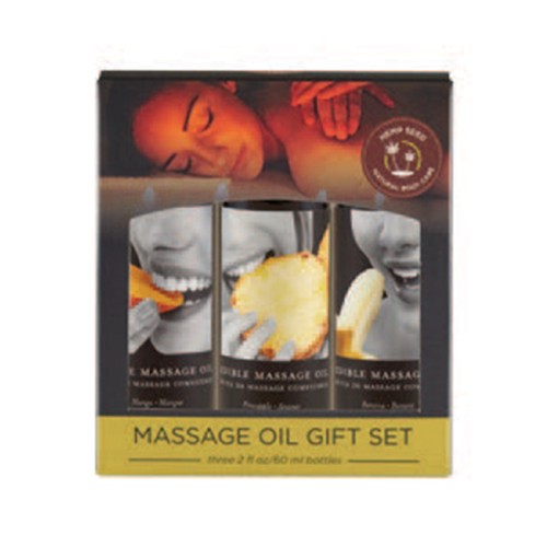 Earthly Body Edible Massage Oil Gift Set