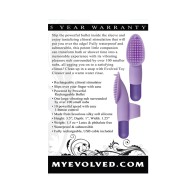 Evolved Fingerific Vibrador de Silicona Recargable para Dedo Púrpura