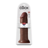 Dildo Realista Pipedream King Cock de 12 in. con Ventosa Marrón