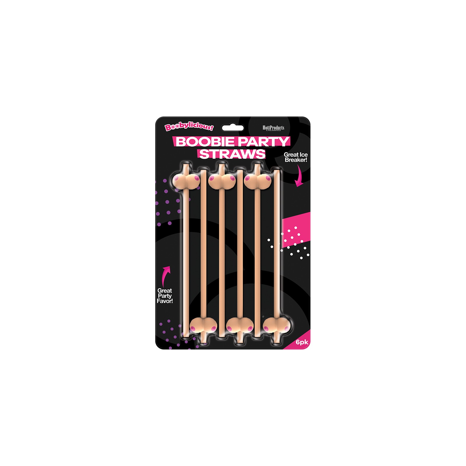 Boobie Straws Pack of 6