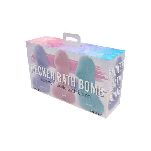 Bomba de Baño Pecker - Pack de 3 Aroma a Jazmín