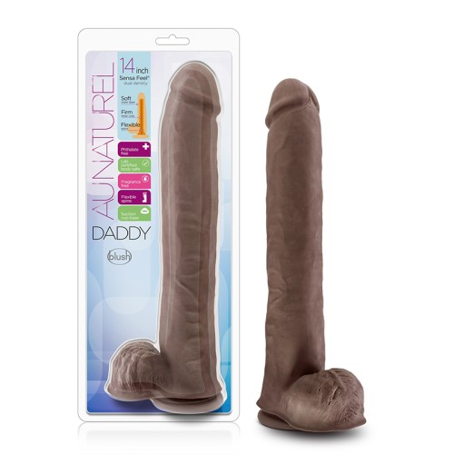 Dildo Au Naturel Daddy de 14" con Testículos