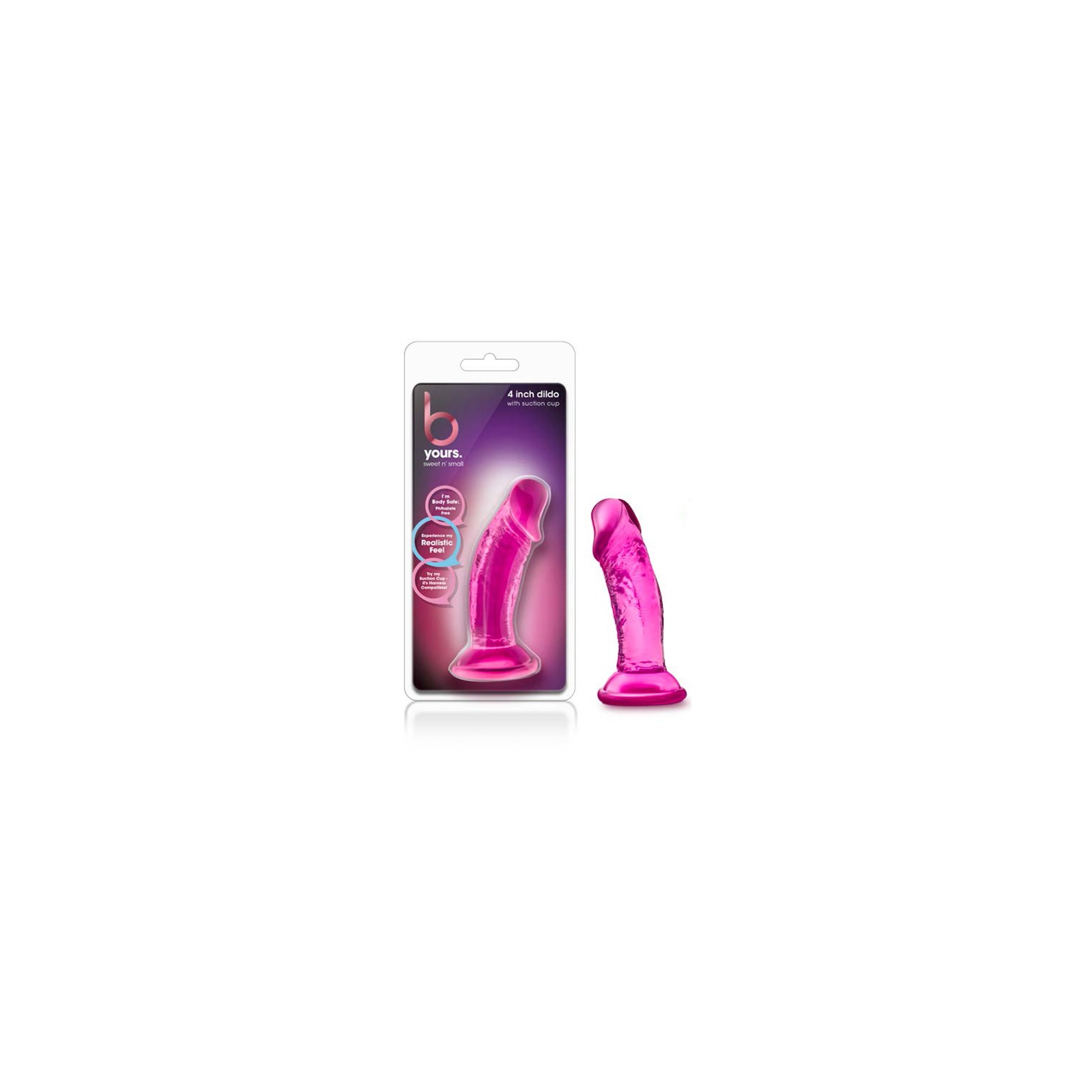 B Yours Sweet n Small 4 Inch Dildo Pink