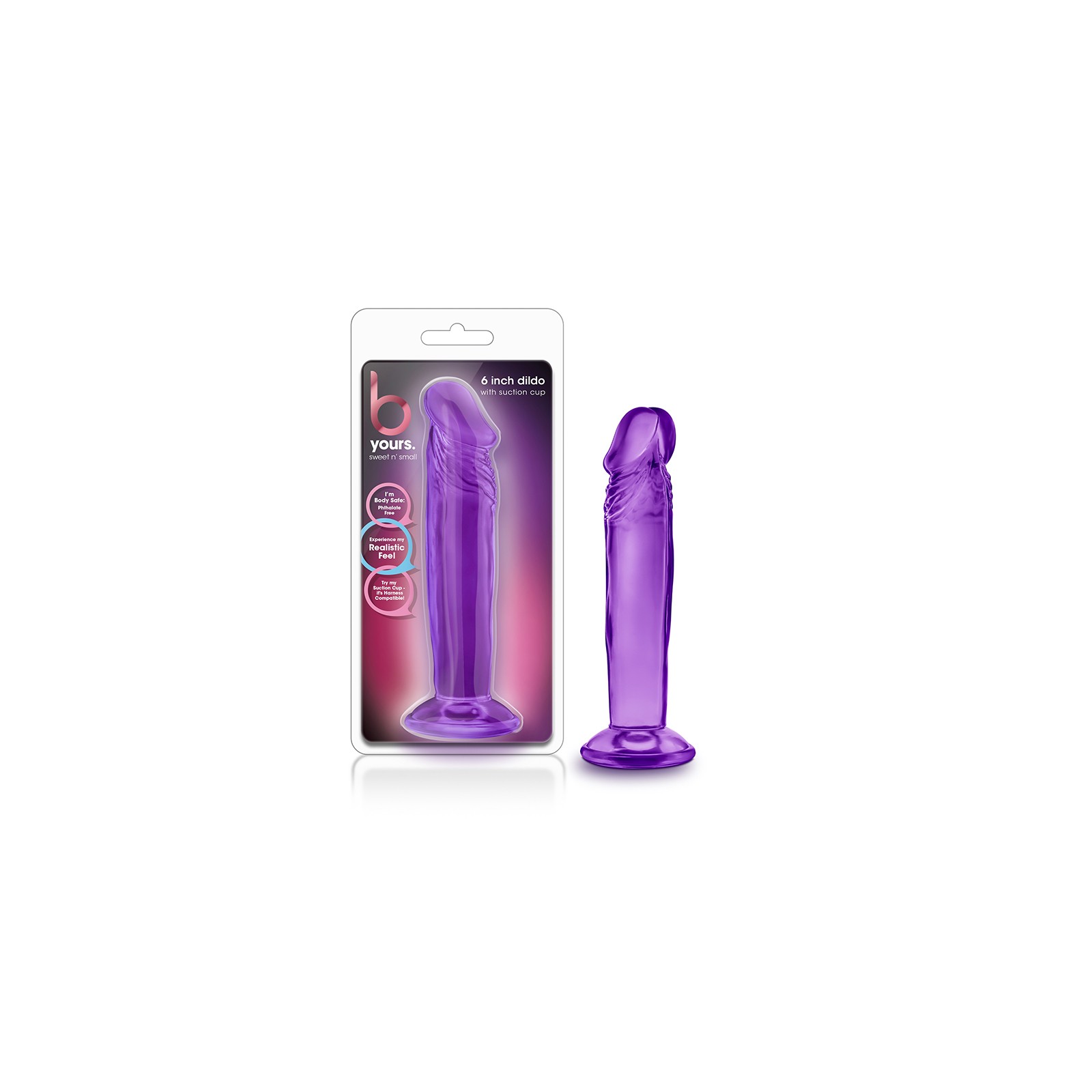 Dildo B Yours Sweet n Small de 6in con Ventosa de Blush Novelties