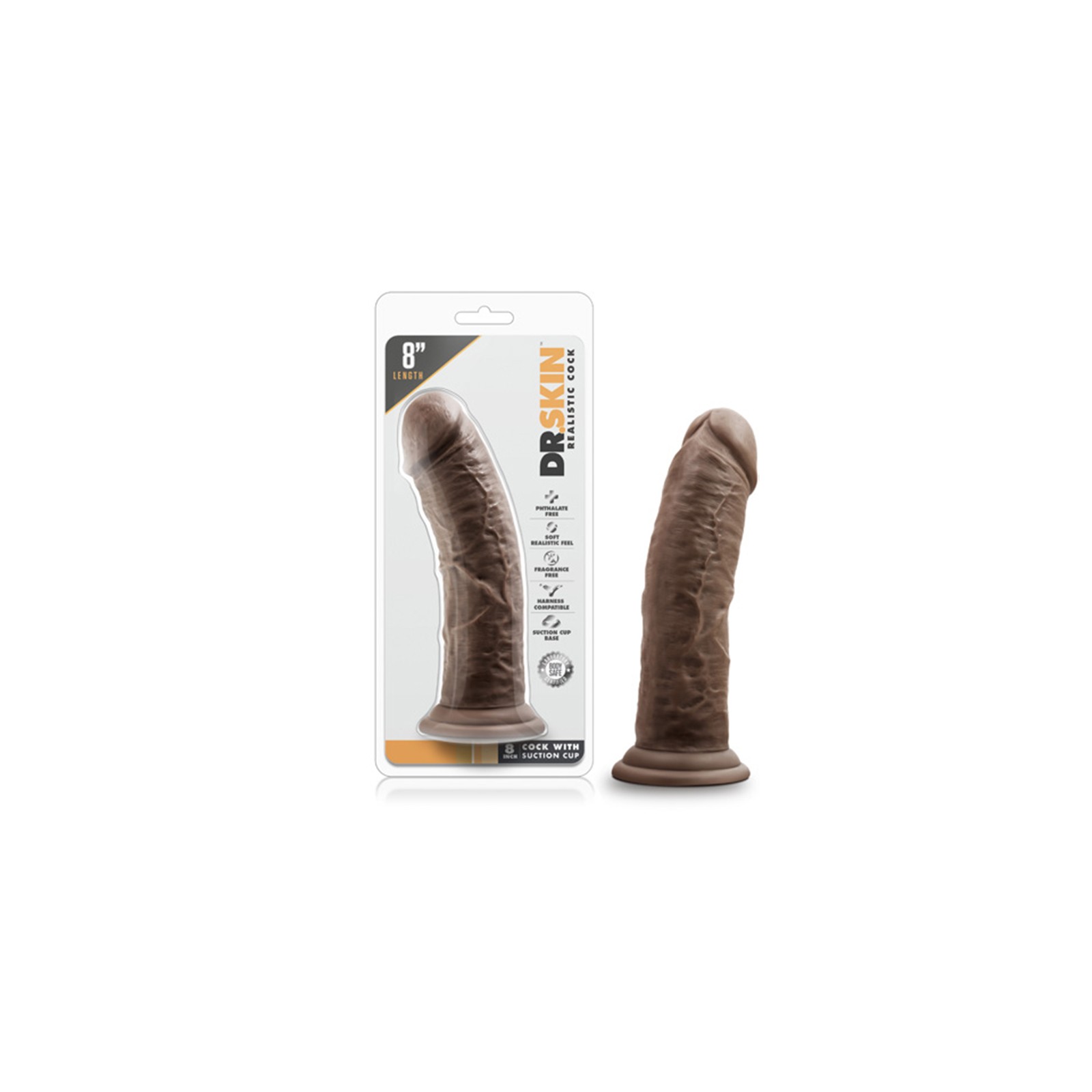 Dildo Realista de 8 Pulgadas Dr. Skin para Placer Auténtico