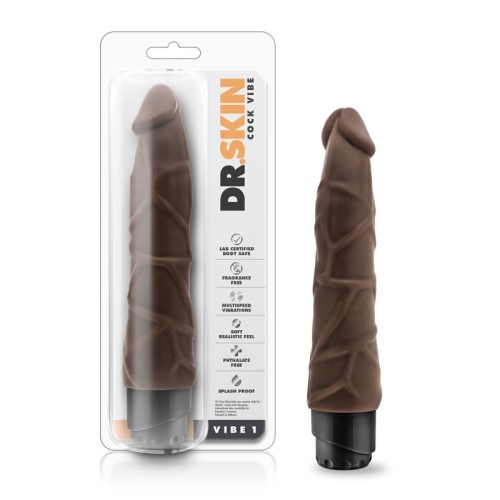 Dr. Skin Vibe 1 Realistic Vibrating Dildo 9 in