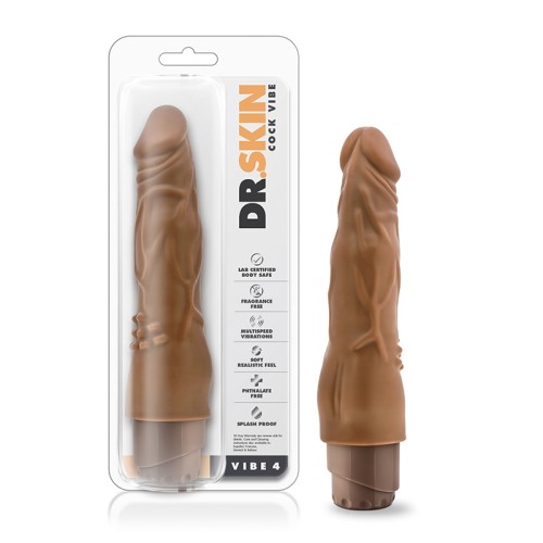 Dr. Skin Vibe 4 Realistic Vibrating Dildo for Ultimate Satisfaction