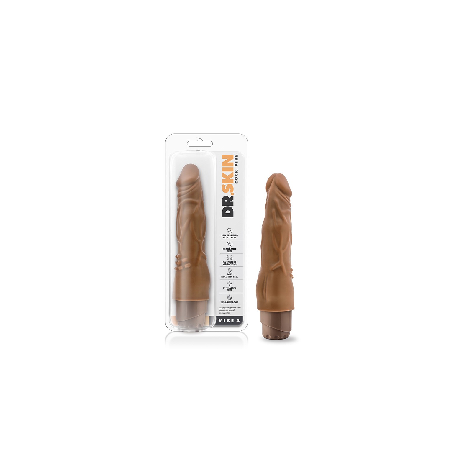 Dr. Skin Vibe 4 Dildo Vibrador Realista para Satisfacción Máxima