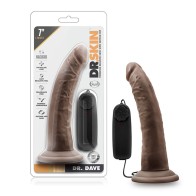 Compra Dr. Skin Dr. Dave Dildo Vibrante Realista Marrón 7 in