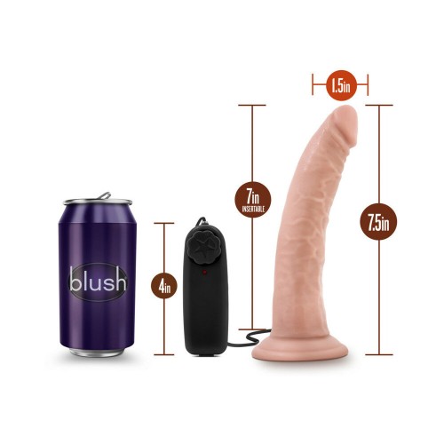 Dildo Vibrador Realista Dr. Skin Dr. Dave de 7 Pulgadas Beige