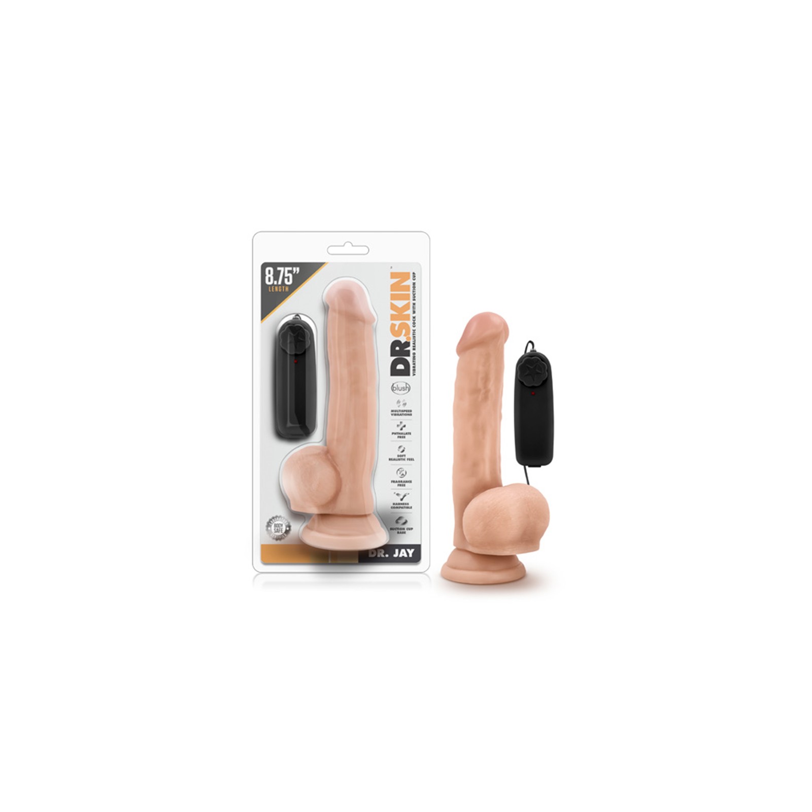 Dr. Jay Realistic Vibrating Dildo with Suction Cup