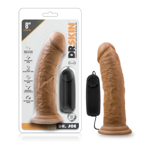 Dr. Skin Dr. Joe Dildo Vibrante Realista de 8 Pulgadas Beige