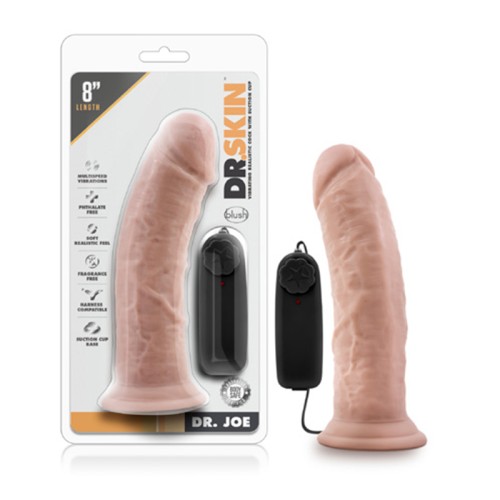 Dr. Joe Vibrating Dildo - Realistic 8 in.