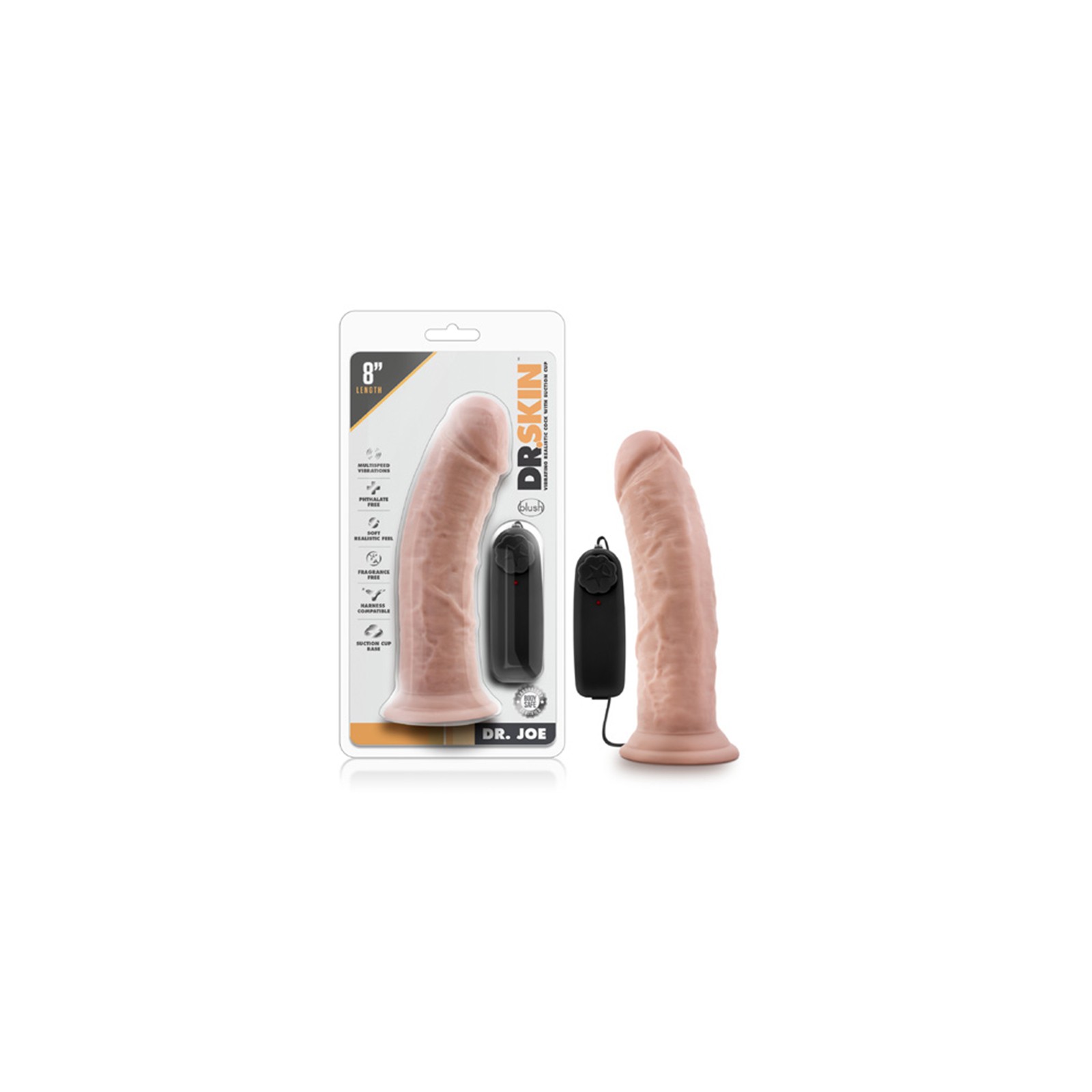 Dildo Vibrador Realista Dr. Joe - 8 in.