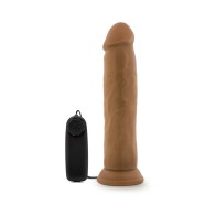 Dr. Skin Dr. Throb 9.5 in. Vibrating Dildo Tan for Deep Pleasure