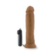 Dr. Skin Dr. Throb 9.5 in. Vibrating Dildo Tan for Deep Pleasure