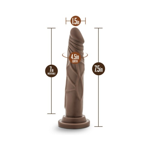 Dr. Skin Brown 7.5" Realistic Dildo