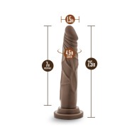 Dildo Realista Marrón Dr. Skin de 7.5"