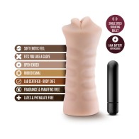 M for Men Angie Oral Stroker with Vibrating Bullet for Ultimate Pleasure