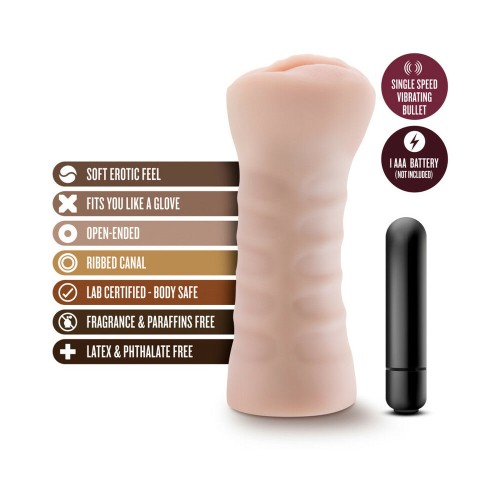 M para Hombres Ashley Estimulador Vagina Beige - Placer Realista